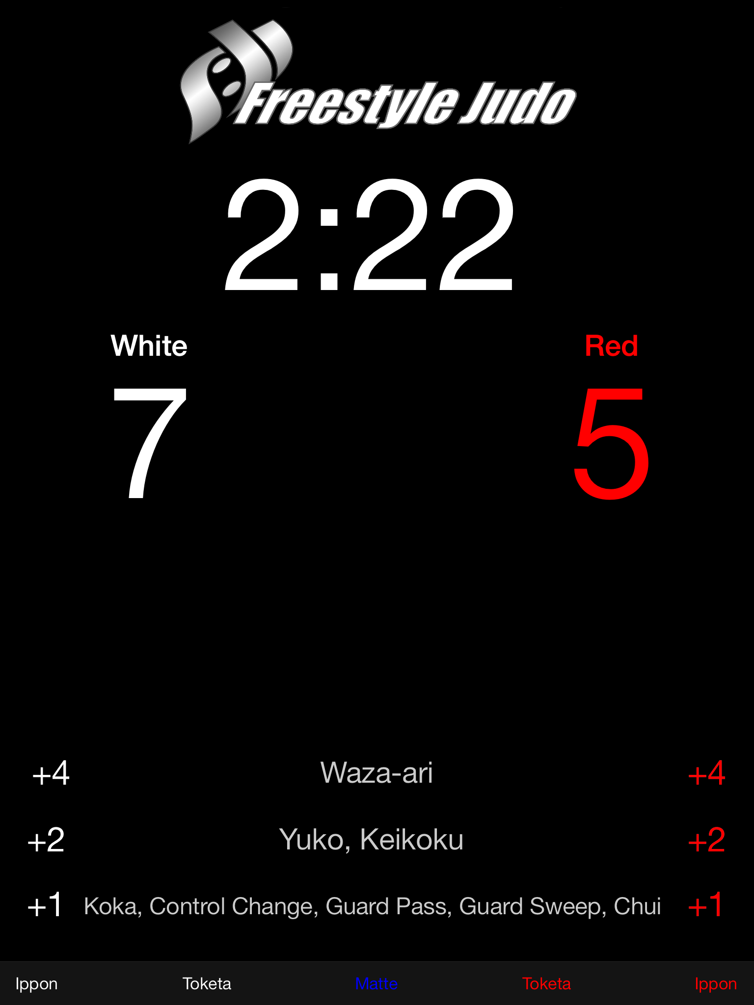 Freestyle Judo iPad App Screen Shot 1